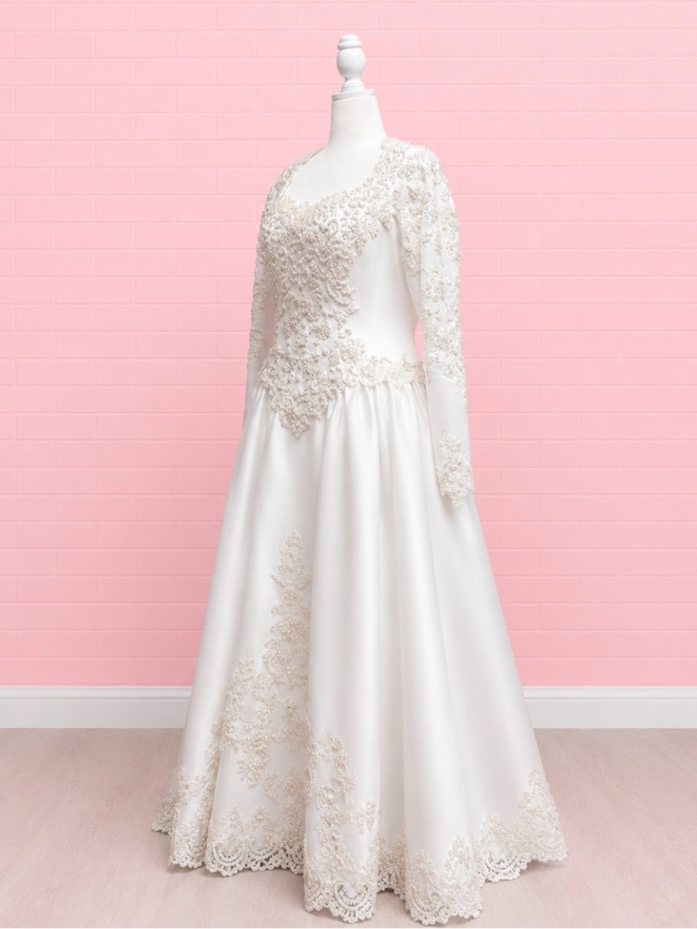Forever Yours Long Sleeve White Bridal Ball Gown - Picture 8 of 10